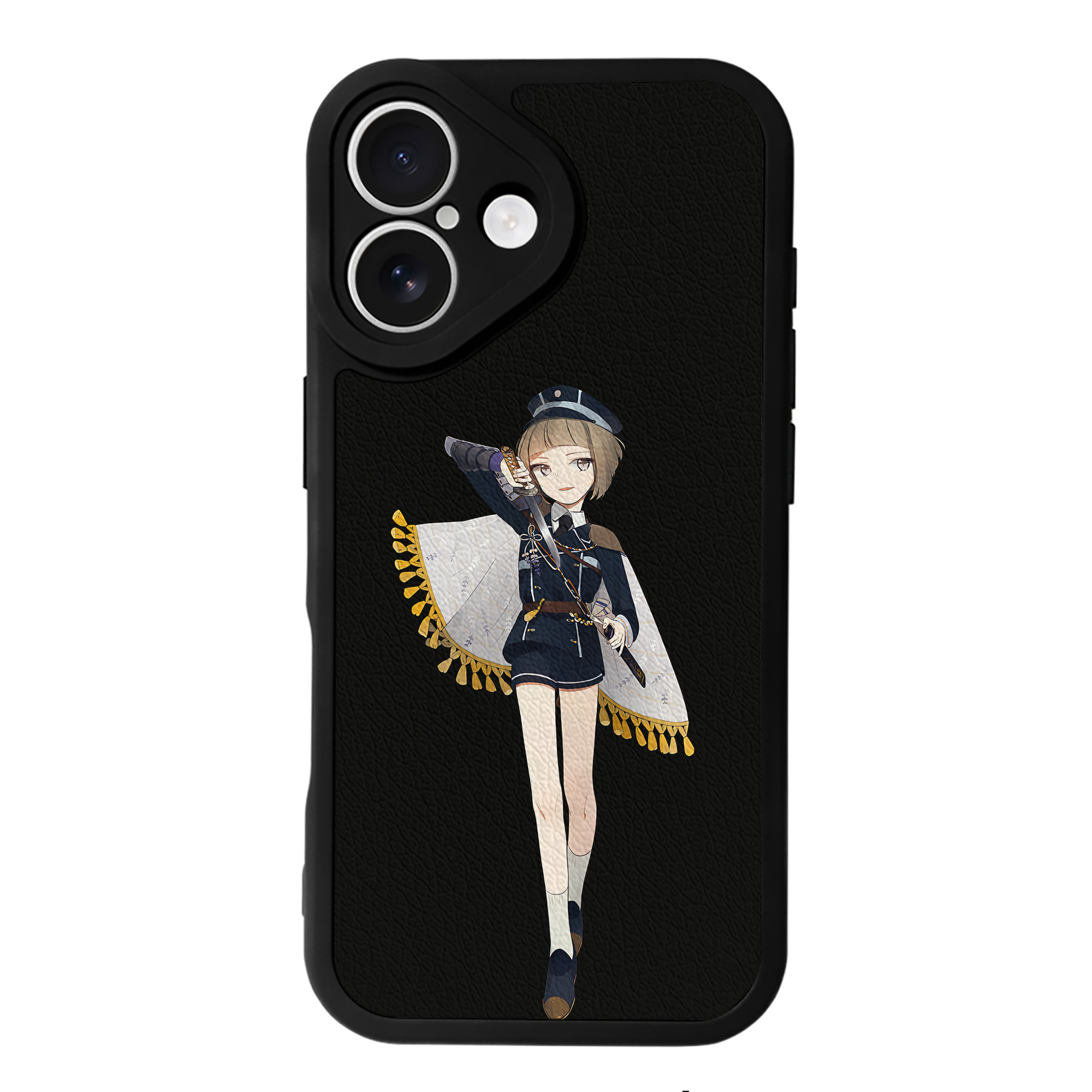 （画像用） 刀剣乱舞 Touken Ranbu 【iPhone 16シリーズ対応】シリコンスマホケース（レザー調） 材質：シリコン
